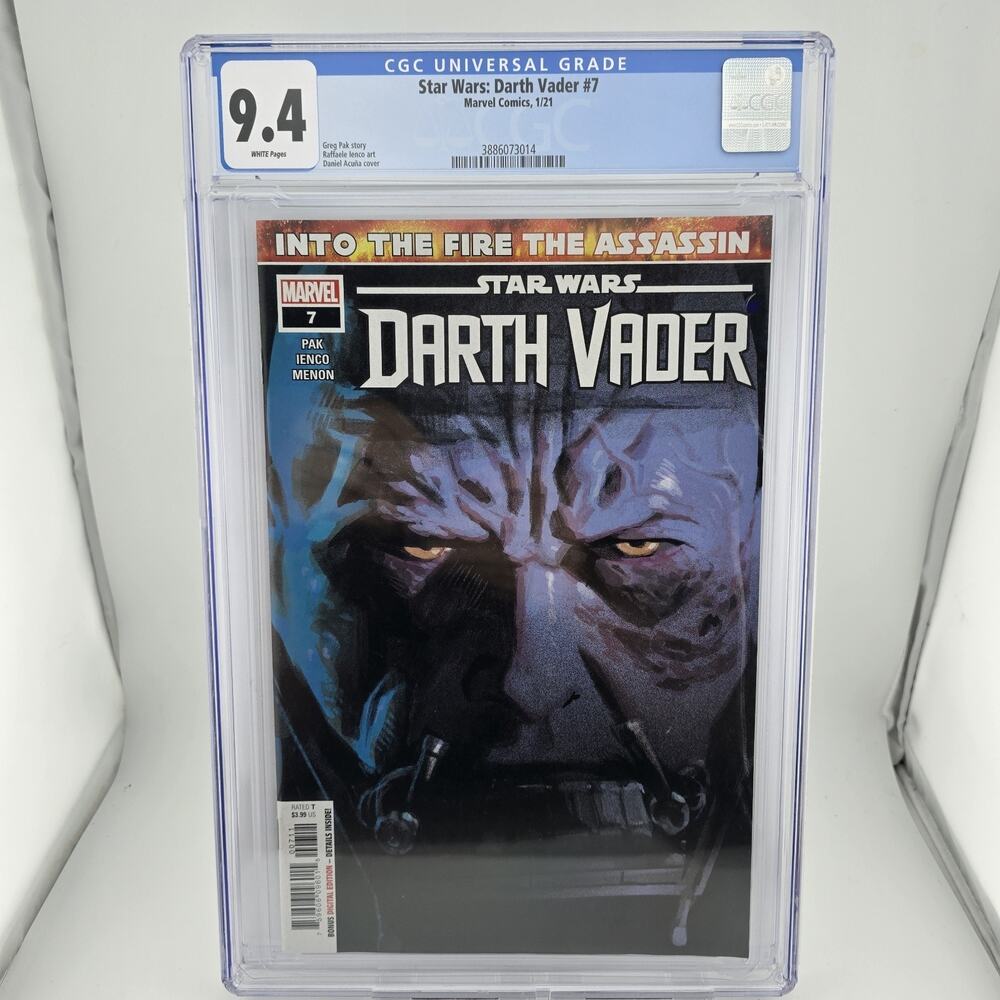 STAR WARS DARTH VADER #7 CGC 9.8! 1ST FULL APP OF OCHI OF BESTOON SITH ASSASSIN!
